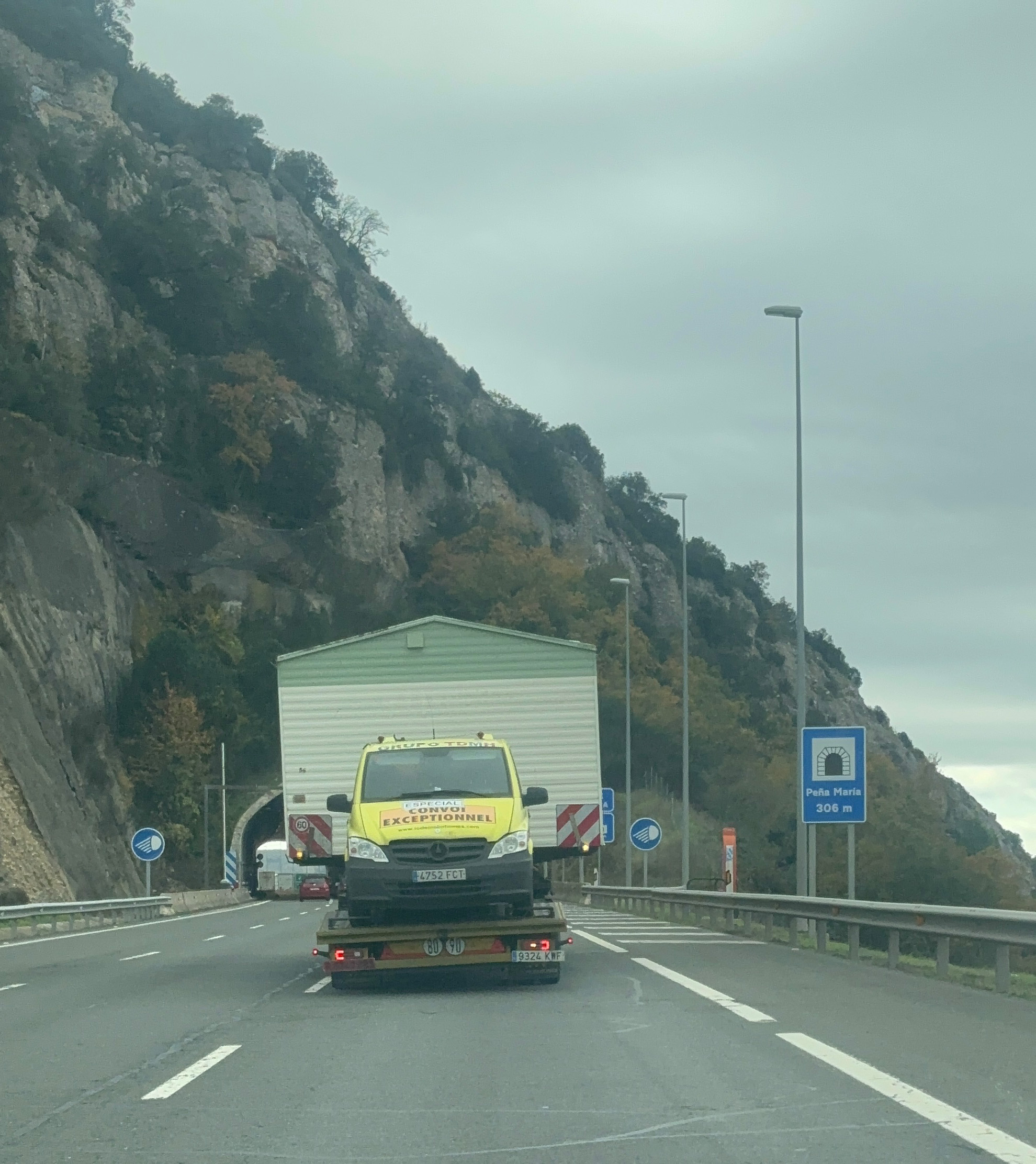 camión para transportar mobil home